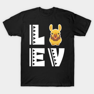 Cute love alpaca t shirt funny alpaca lover gifts for kids T-Shirt